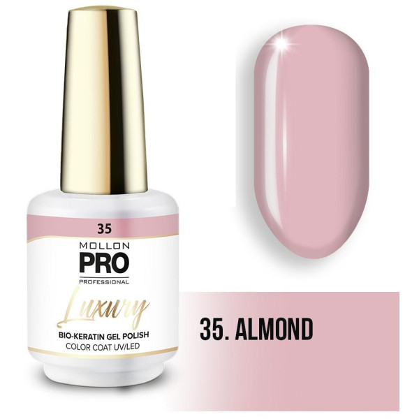 Luxury semi-permanent nail polish N°35 Almond Mollon Pro - 8ML
