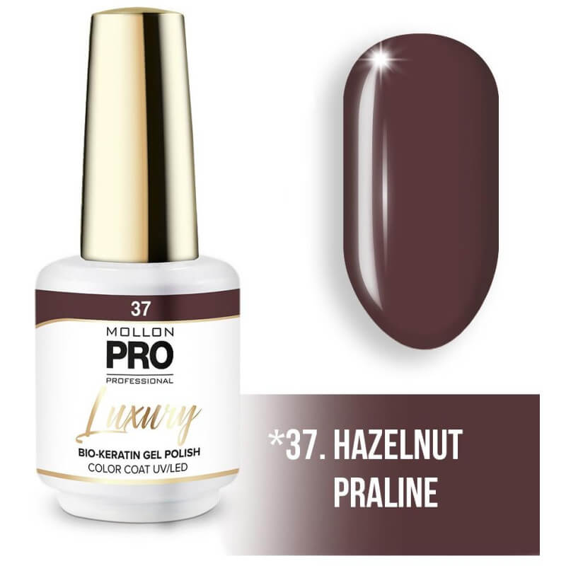 Vernis semi-permanent LUXURY N°37 Praliné noisette Mollon Pro - 8ML