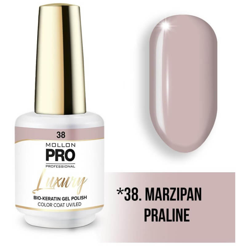 Vernis semi-permanent LUXURY Nr. 38 Praliné Massepain Mollon Pro - 8ML

