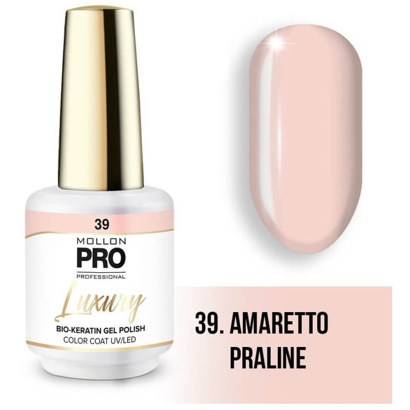 Vernis semi-permanente LUXURY N°39 Praline Amaretto Mollon Pro - 8ML