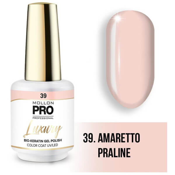 Vernice semipermanente LUXURY N°39 Praline Amaretto Mollon Pro - 8ML