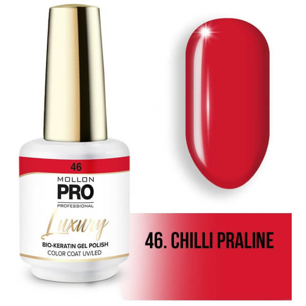 Vernis semi-permanent LUXURY N°46 Praline pimenté Mollon Pro - 8ML