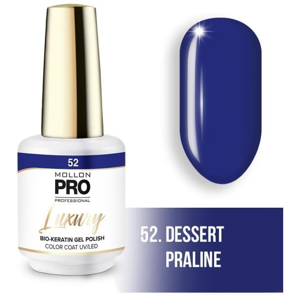 Luxury semi-permanent nail polish N°52 Dessert Praline Mollon Pro - 8ML