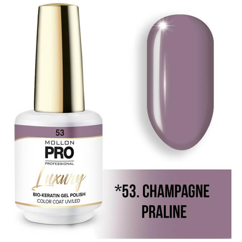 Vernis semi-permanent LUXURY Nr. 53 Champagner Praliné Mollon Pro - 8ML