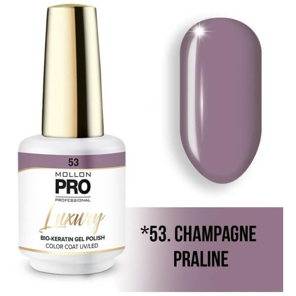 Vernice semipermanente LUXURY N°53 Champagne praliné Mollon Pro - 8ML