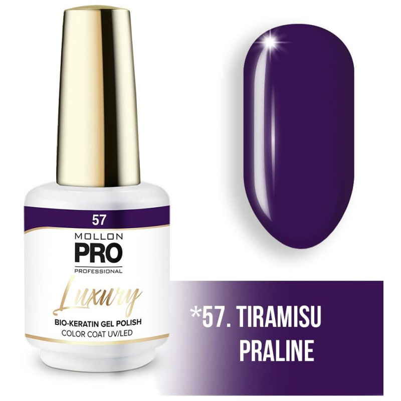Luxury semi-permanent nail polish N°57 Tiramisu praliné Mollon Pro - 8ML