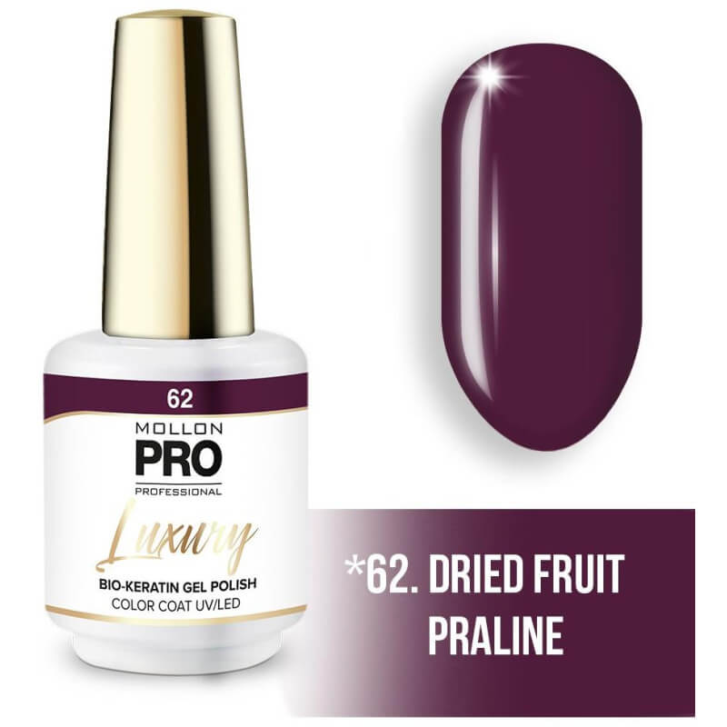 Vernis semi-permanent LUXURY N°62 Fruits secs pralinés Mollon Pro - 8ML