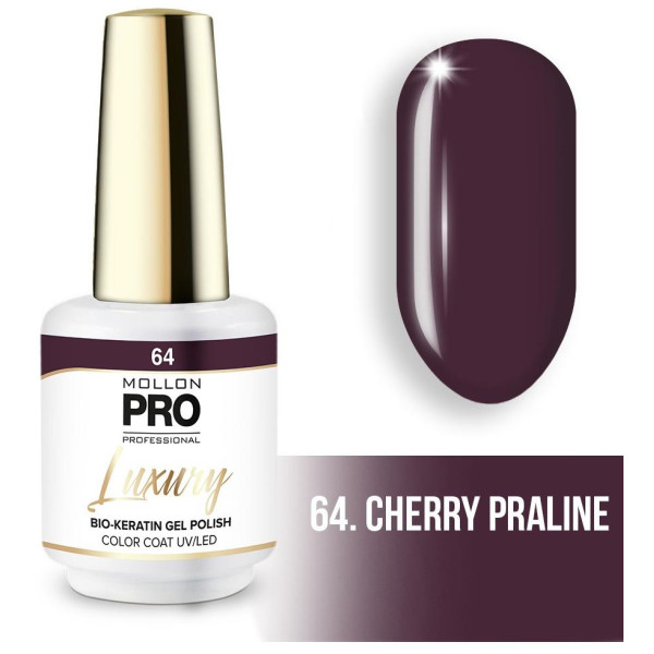 Semi-permanent nail polish LUXURY N°64 Praline Cherry Mollon Pro - 8ML
