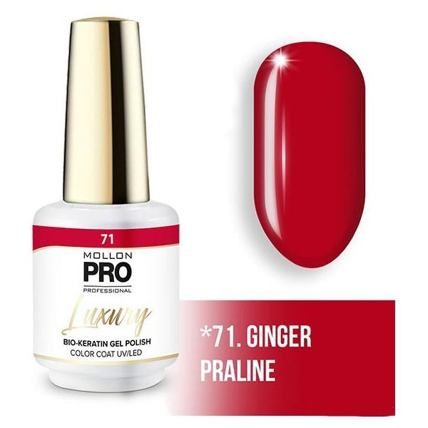 Semi-permanent varnish LUXURY N ° 71 Ginger praline Mollon Pro - 8ML