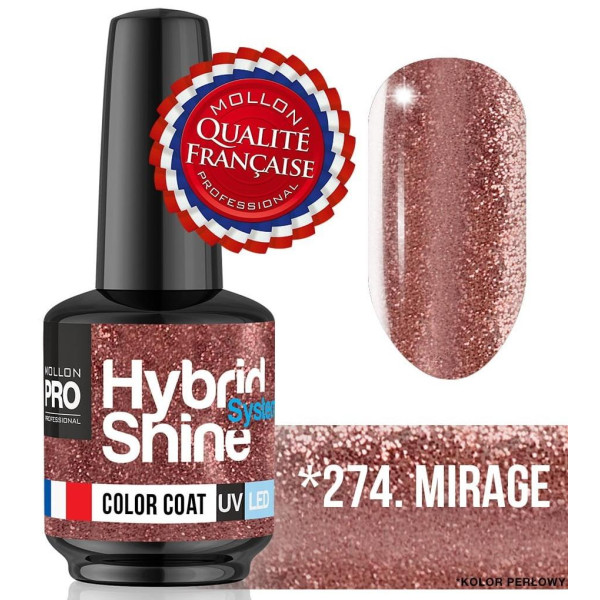 Híbrido semipermanente Shine Mollon Pro 8ML No 274 - Mirage Híbrido semipermanente Shine Mollon Pro 8ML No 274 - Mirage