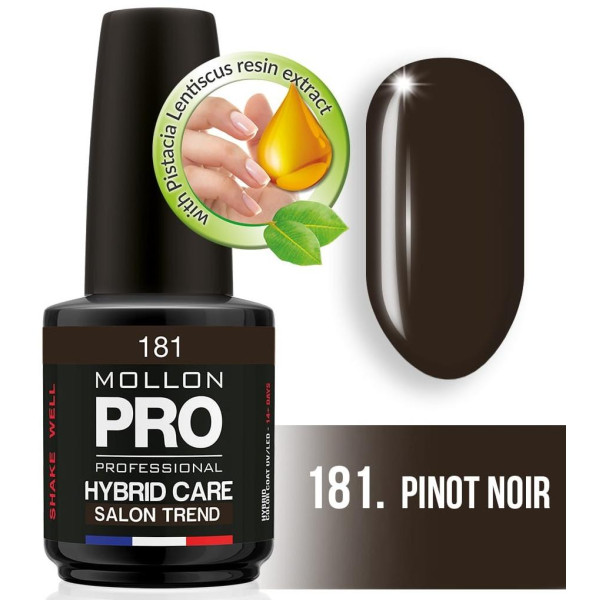 Semipermanenter Lack Hybrid Shine Mollon Pro 12ML Pinot Noir - 181 Semipermanenter Lack Hybrid Shine Mollon Pro 12ML Pinot Noir - 181