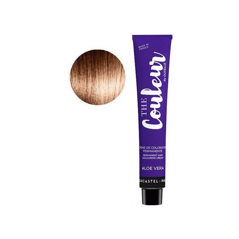 De kleur Tube Kleuring 100 ML nr. 8.34 lichtblond goudkoperachtig Duxelle.