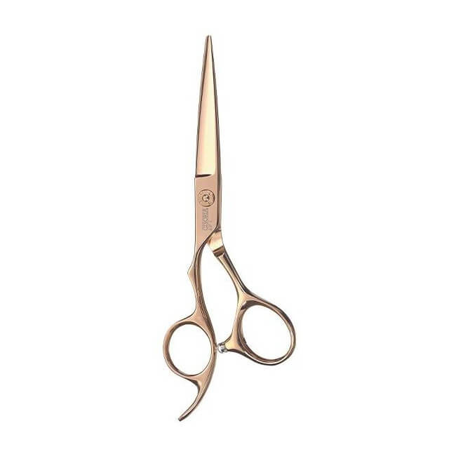 Tesouras retas 5,5" Canhoto Cisoria Ouro rosa 7078555