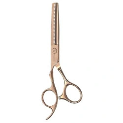 Tesouras esculturais 5,5" Canhoto Cisoria Ouro rosa 7078530