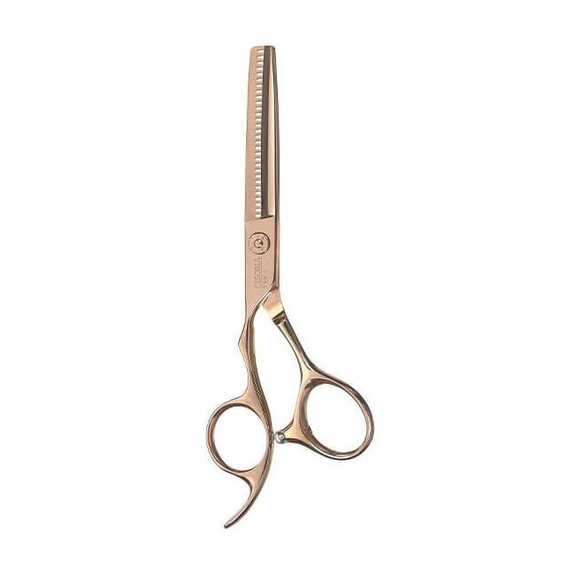 Tesouras esculturais 5,5" Canhoto Cisoria Ouro rosa 7078530