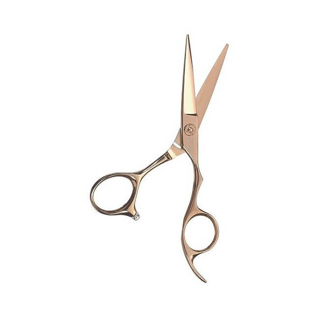 Tesoura reta 5" Tesoura Ouro rosa 7078055