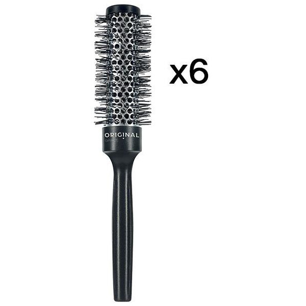 Set of 6 round thermal brushes 25mm Grace