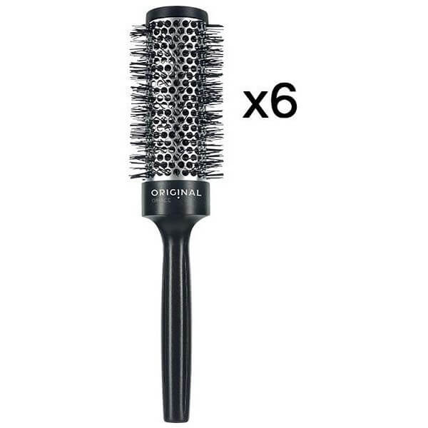 Set van 6 thermische ronde borstels van 33 mm Grace. Set van 6 thermische ronde borstels van 33 mm Grace.