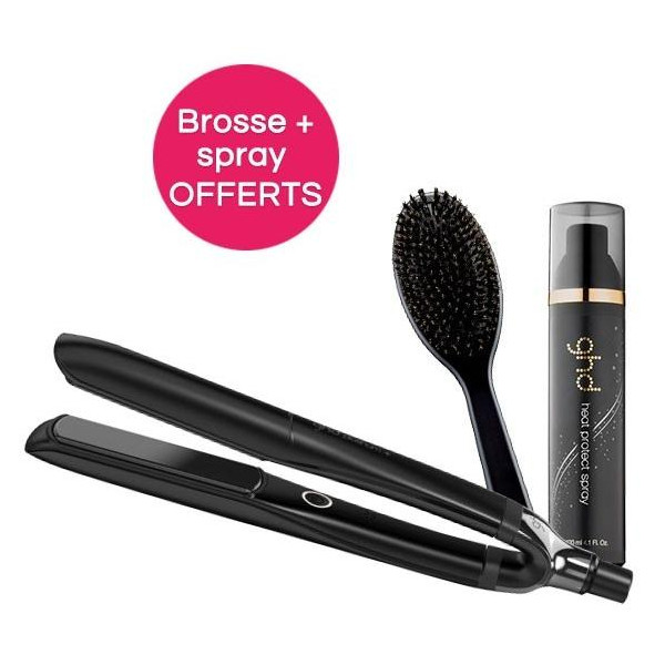 Lisseur ghd styler platinum+ noir + 1 brosse de coiffage ovale ghd + 1 spray thermoprotecteur OFFERTS Lisseur ghd styler platinum+ noir + 1 brosse de coiffage ovale ghd + 1 spray thermoprotecteur OFFERTS