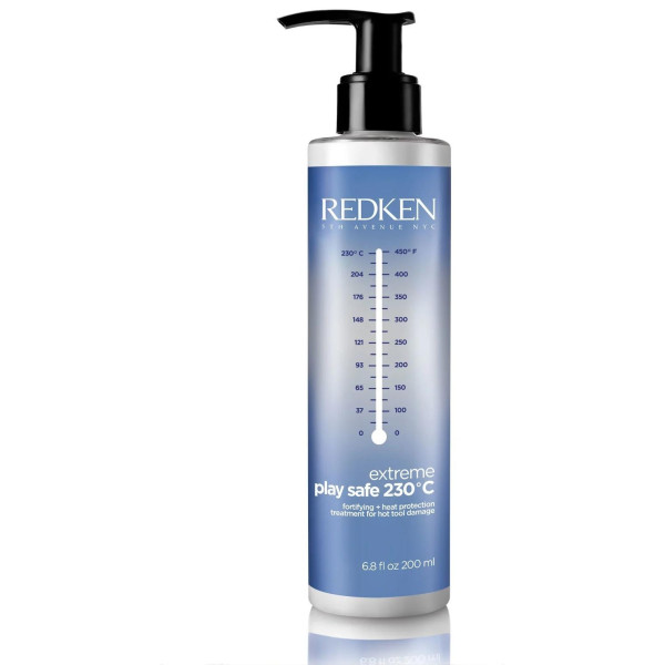 Cuidado fortificante sin enjuague Play Safe 230 ° C Redken Extreme ...