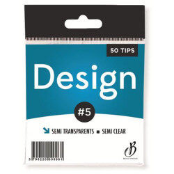 Tips Design semi-trasparenti n05 - 50 suggerimenti Beauty Nails DIS05-28