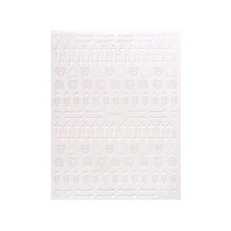 Sticker elastico elemento bianco Beauty Nails DS009-28