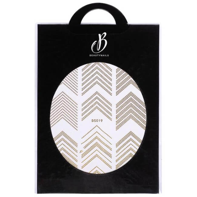 Sticker elastische rand goud Beauty Nails DS019-28 Sticker elastische rand goud Beauty Nails DS019-28