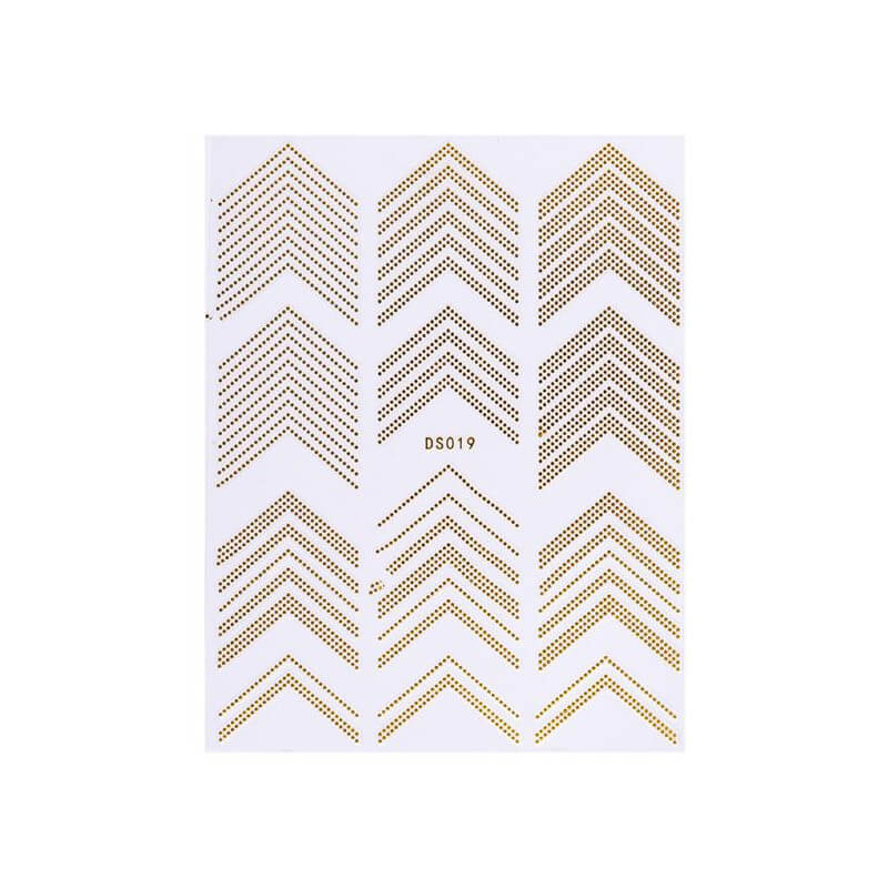 Elastic gold border sticker Beauty Nails DS019-28