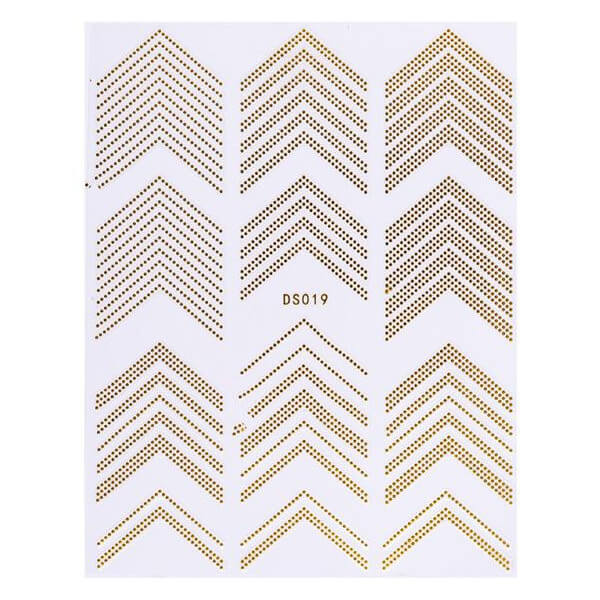 Sticker elastische rand goud Beauty Nails DS019-28 Sticker elastische rand goud Beauty Nails DS019-28