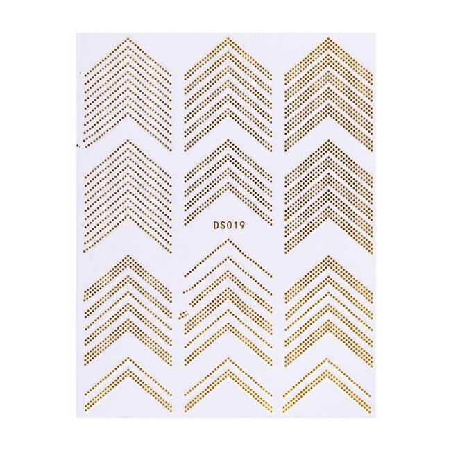 Sticker elastische rand goud Beauty Nails DS019-28 Sticker elastische rand goud Beauty Nails DS019-28