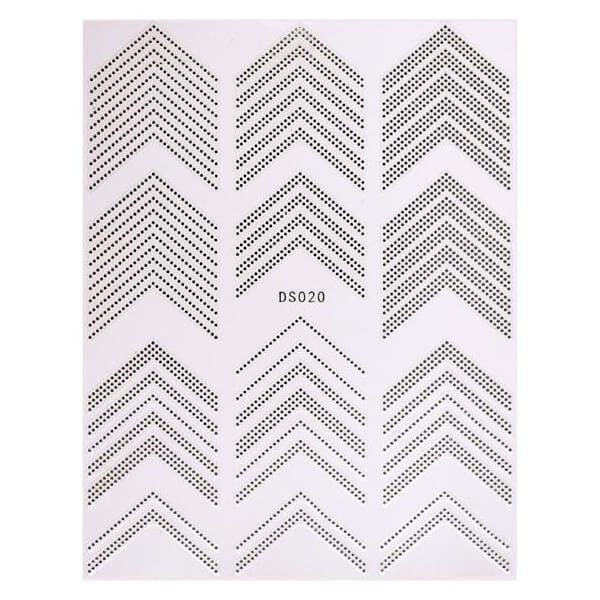 Sticker elastiek zilveren rand Beauty Nails DS020-28 Sticker elastiek zilveren rand Beauty Nails DS020-28