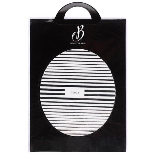 Sticker elástico prata linha Beauty Nails DS024-28