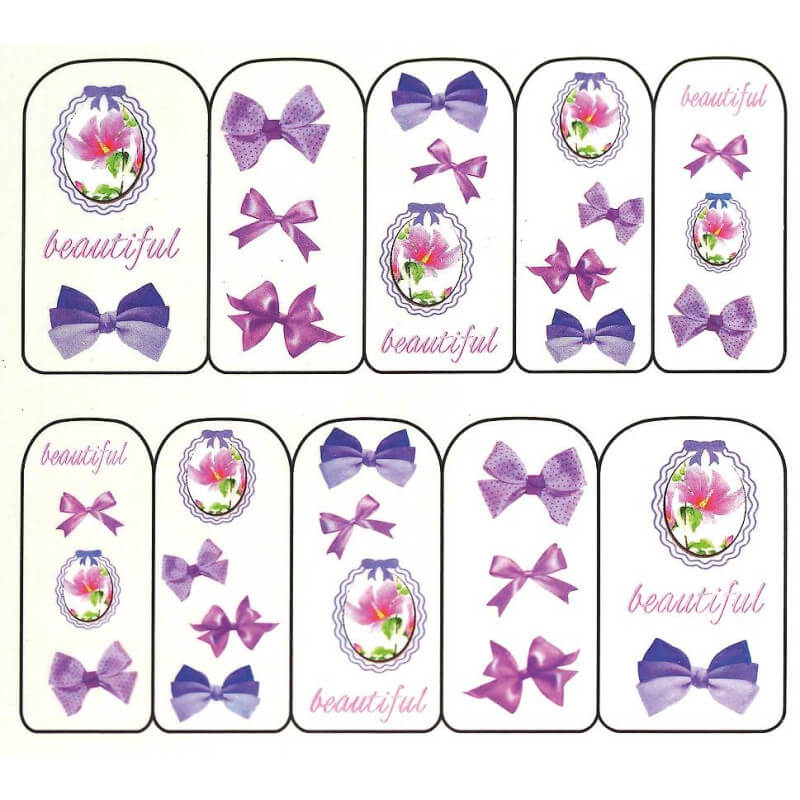 Decalcomanies medaillon - Sweet Lolita paars Beauty Nails RE103.jpg