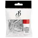 Capsule design transparents + Colle+poncette Beauty Nails