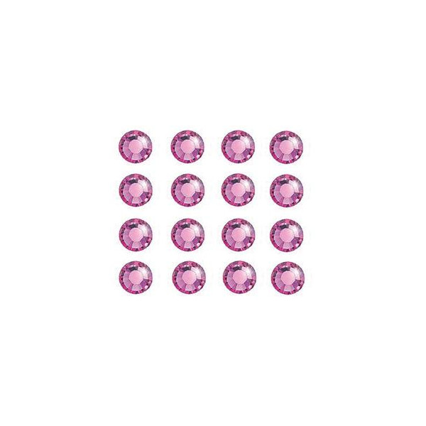Pink swarovski rhinestones - diam 3 mm - 36 pces per Sachet Beauty Nails SW04B-28