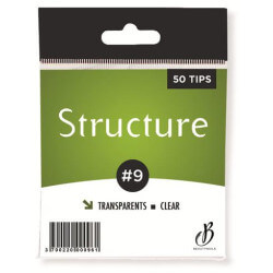 Tipps transparente Struktur n09 - 50 Tipps Beauty Nails ST09-28