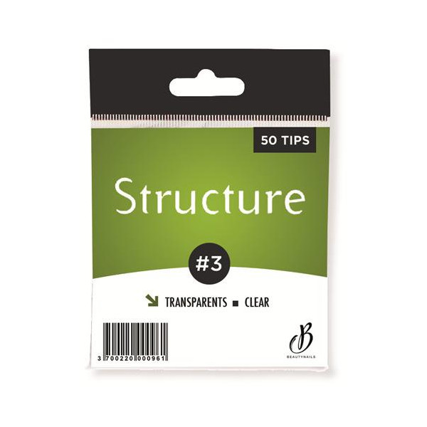 Tipps Transparente Struktur Nr. 03 - 50 Tipps Beauty Nails ST03-28