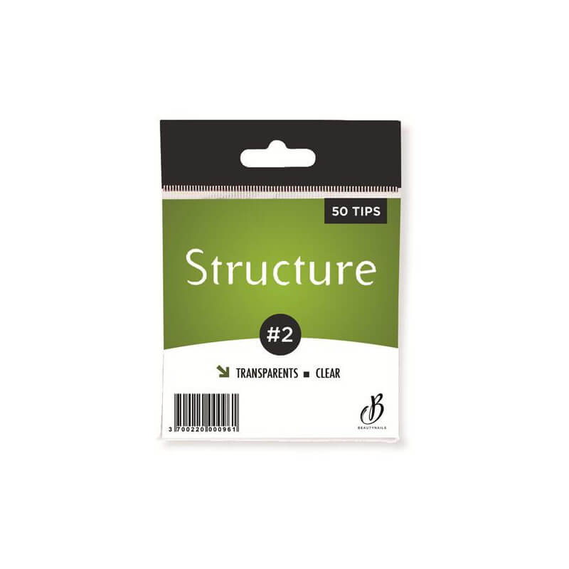 Tips Structuur transparant n02 - 50 tips Beauty Nails ST02-28