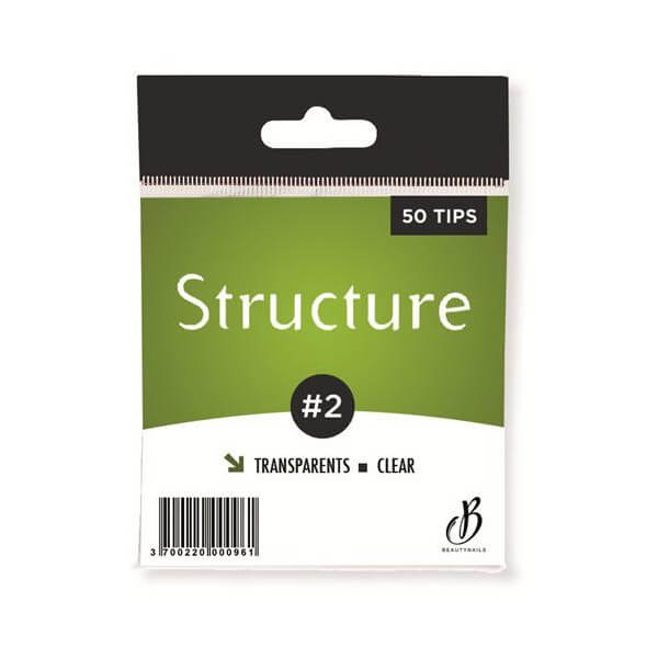 Tips Structuur transparant n02 - 50 tips Beauty Nails ST02-28 Tips Structuur transparant n02 - 50 tips Beauty Nails ST02-28