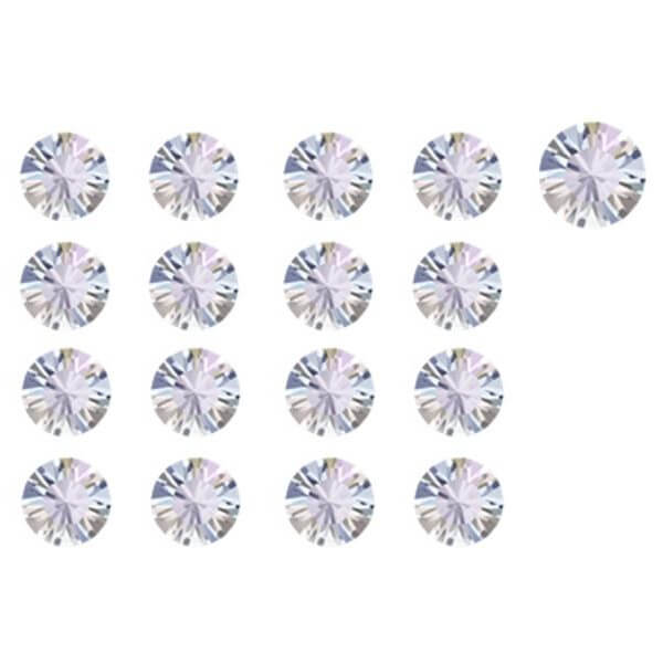 Strass crystal aurora borealis - size 5 (1.7 mm) - 1440 pcs Beauty Nails SSW31-5-28