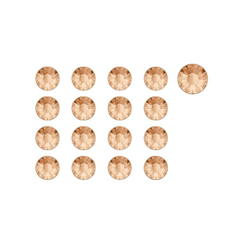 Strass light peach - tamanho 5 (1,7 mm) - 1440 peças Beauty Nails SSW23-5-28