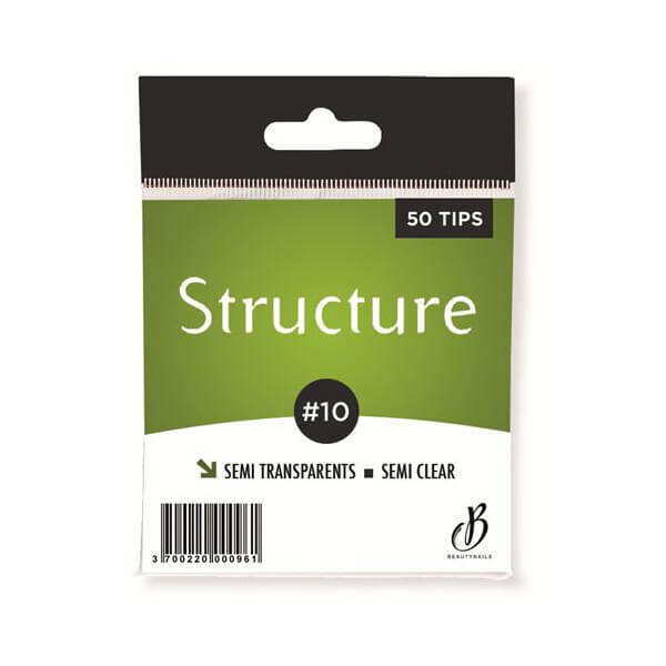 Tips Semi-Transparante structuur n10 - 50 tips Beauty Nails SS10-28 Tips Semi-Transparante structuur n10 - 50 tips Beauty Nails SS10-28