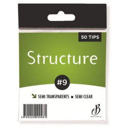 Tips Semi-Transparent Structure n09 - 50 tips Beauty Nails SS09-28