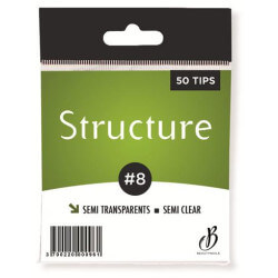 Tips Structuur semi-transparant n08 - 50 tips Beauty Nails SS08-28