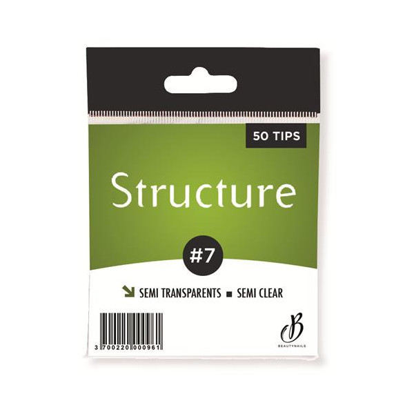 Tips Structure semi-transparentes n07 - 50 tips Beauty Nails SS07-28