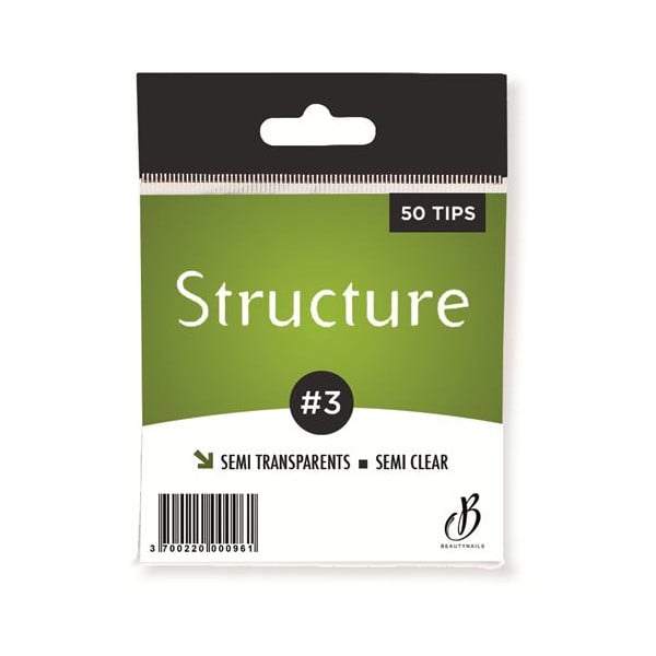Tipps Semitransparente Struktur n03 - 50 Beauty Nails Tipps SS03-28