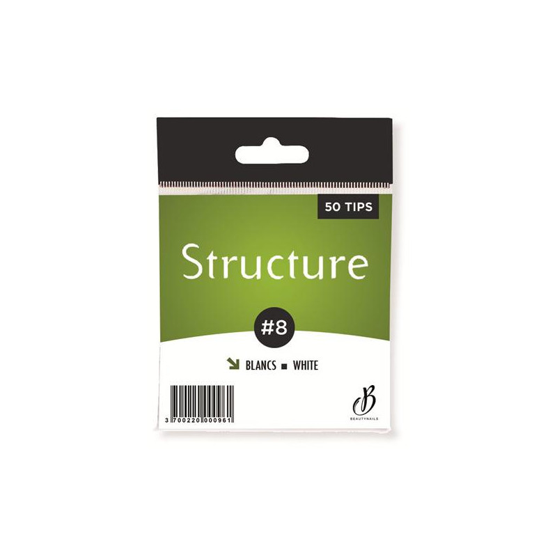 Tips Structure bianche n08 - 50 tips Beauty Nails SF08-28