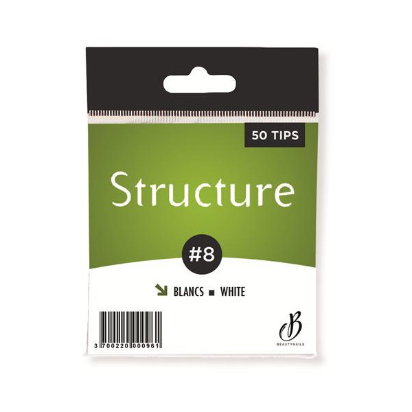 Tips Structure blanches n08 - 50 tips Beauty Nails SF08-28