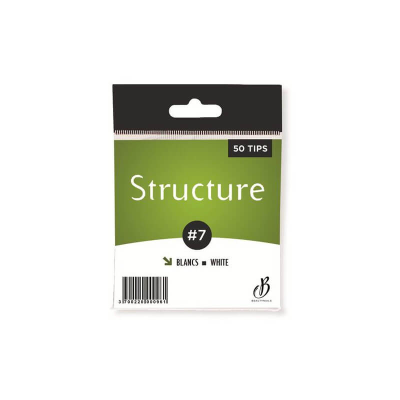 Tips Structuur wit n07 - 50 tips Beauty Nails SF07-28