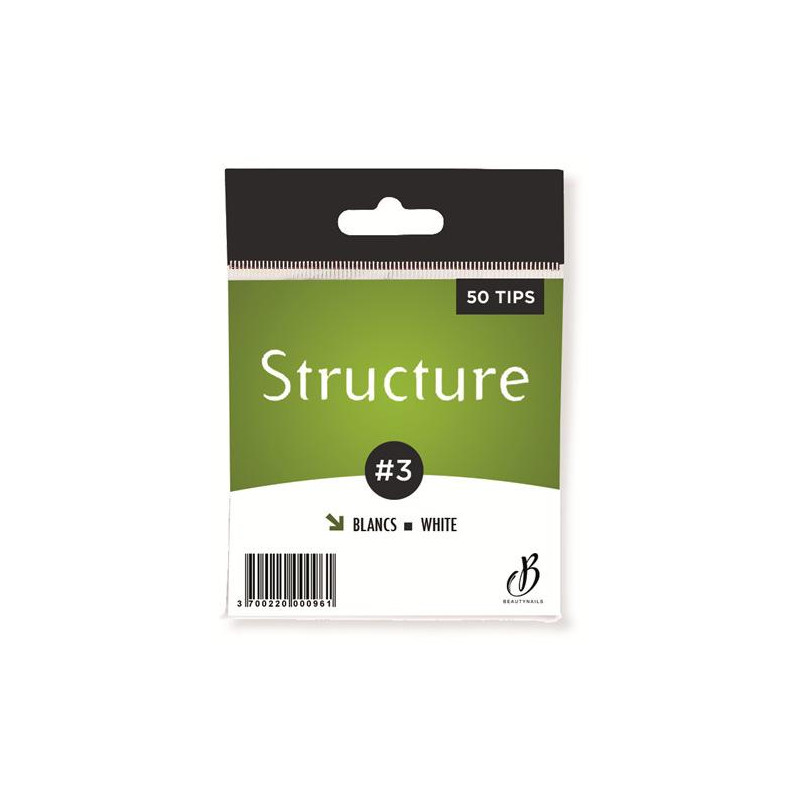 Tips Structure blanches n03 - 50 tips Beauty Nails SF03-28